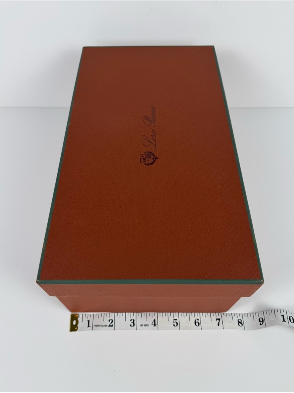 Loro Piana Luxury Shoe empty Box Brown with wrapping paper 13'x8'x5' - Picture 8 of 9